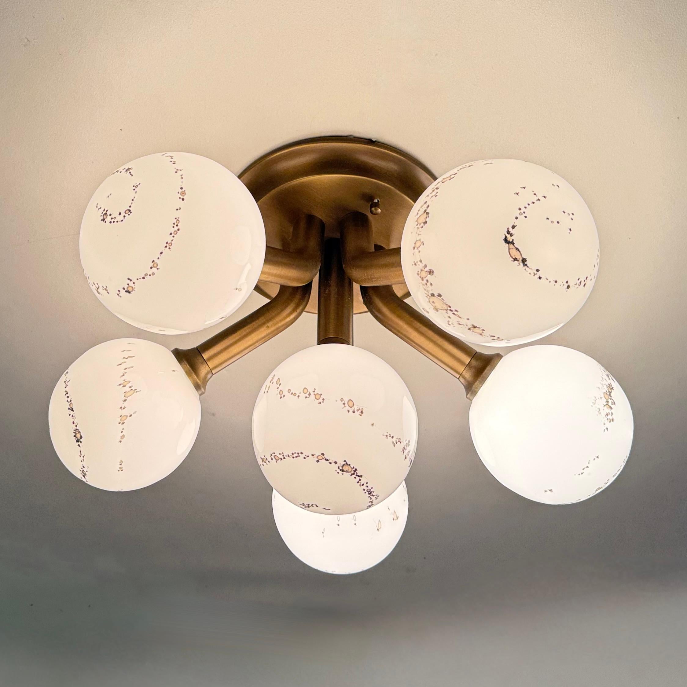 Mid-Century Modern Hillebrand Sputnik Plafonnier à encastrer , 1970 en vente