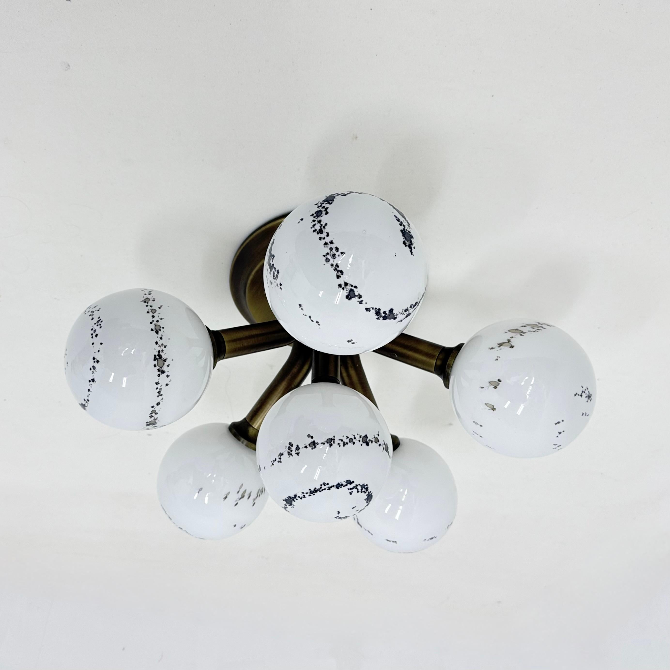 Allemand Hillebrand Sputnik Plafonnier à encastrer , 1970 en vente