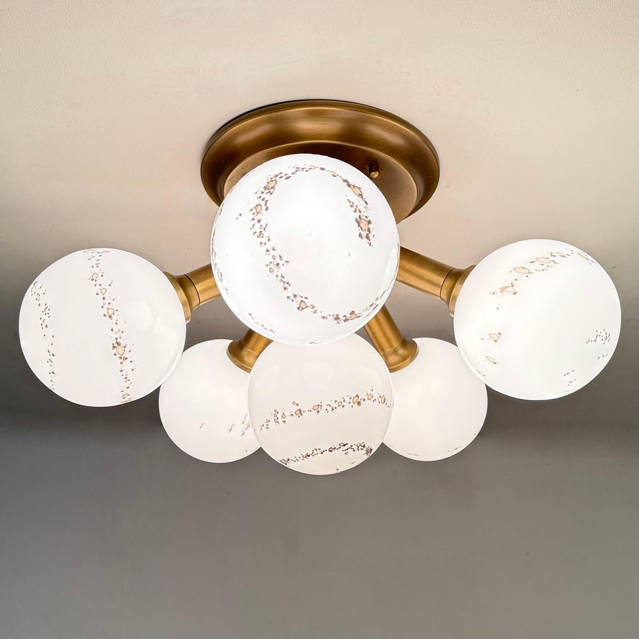 Métal Hillebrand Sputnik Plafonnier à encastrer , 1970 en vente