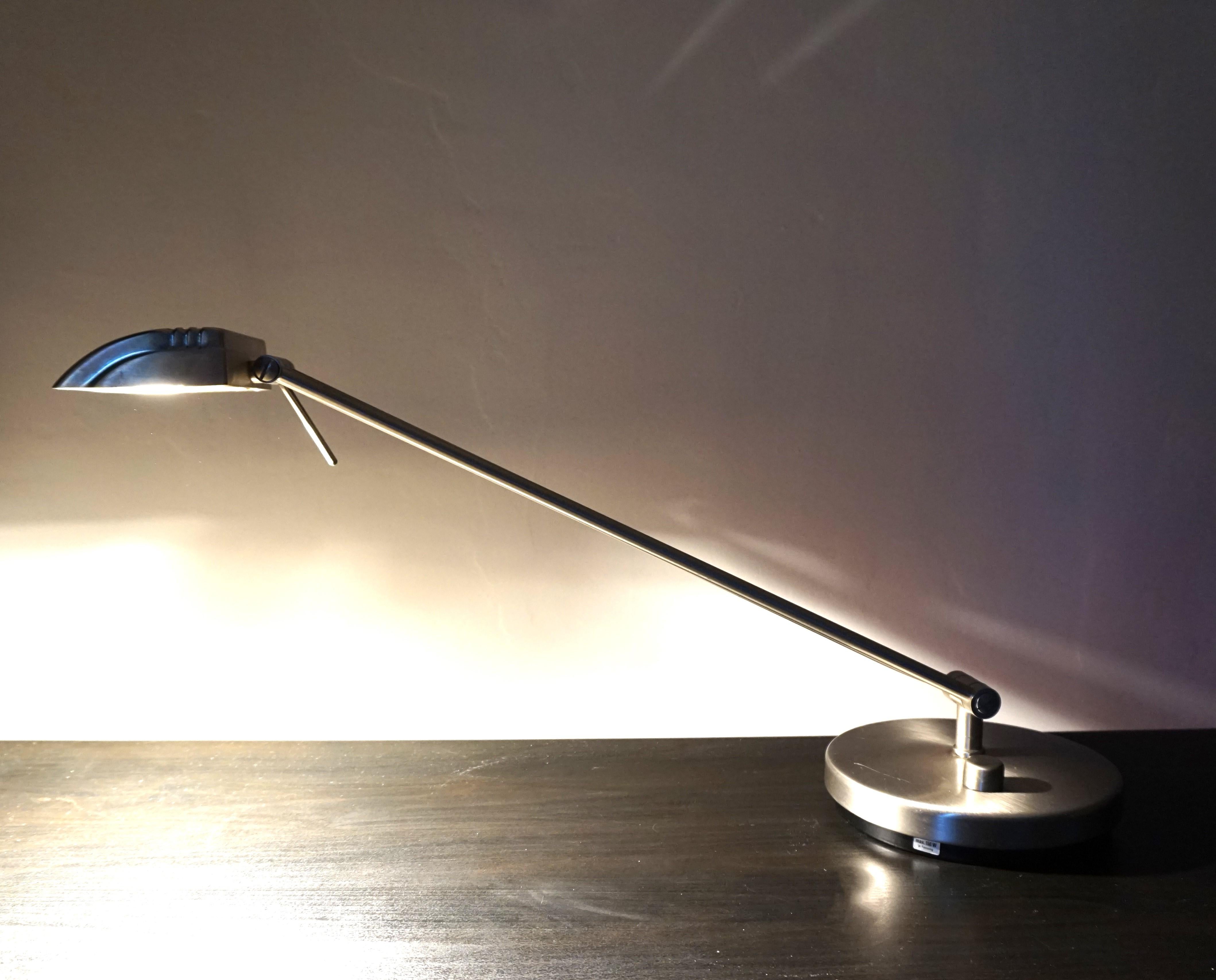 Metal Hillebrand table lamp by Egon Hillebrand For Sale