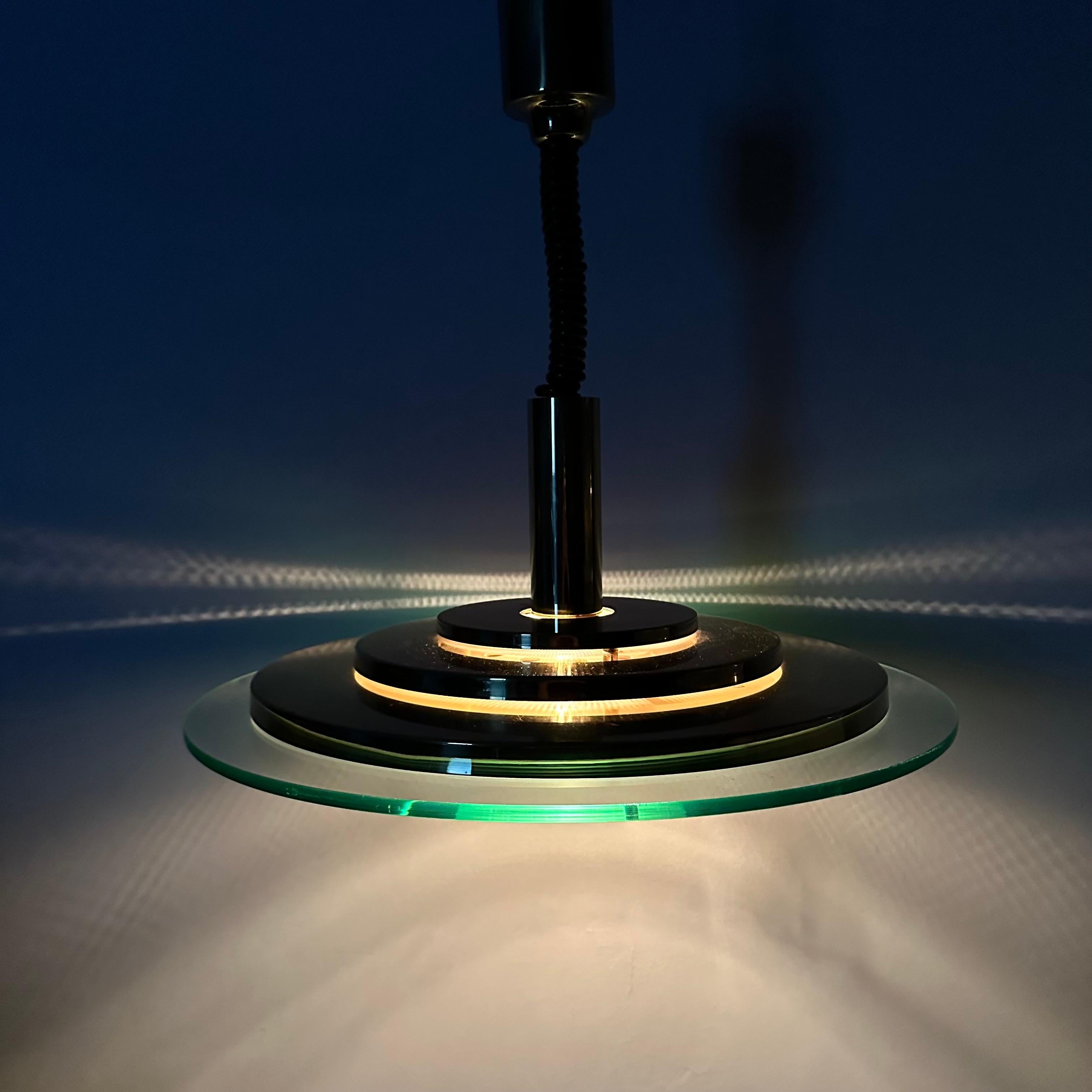Hillebrand UFO hanging lamp , 1970s 9