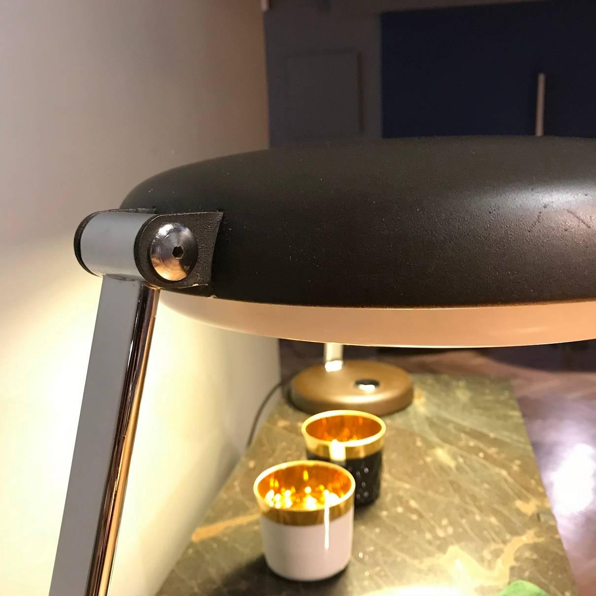 Metalwork Hillebrand UFO Midcentury Table Desk Lamp, 1960s, Germany