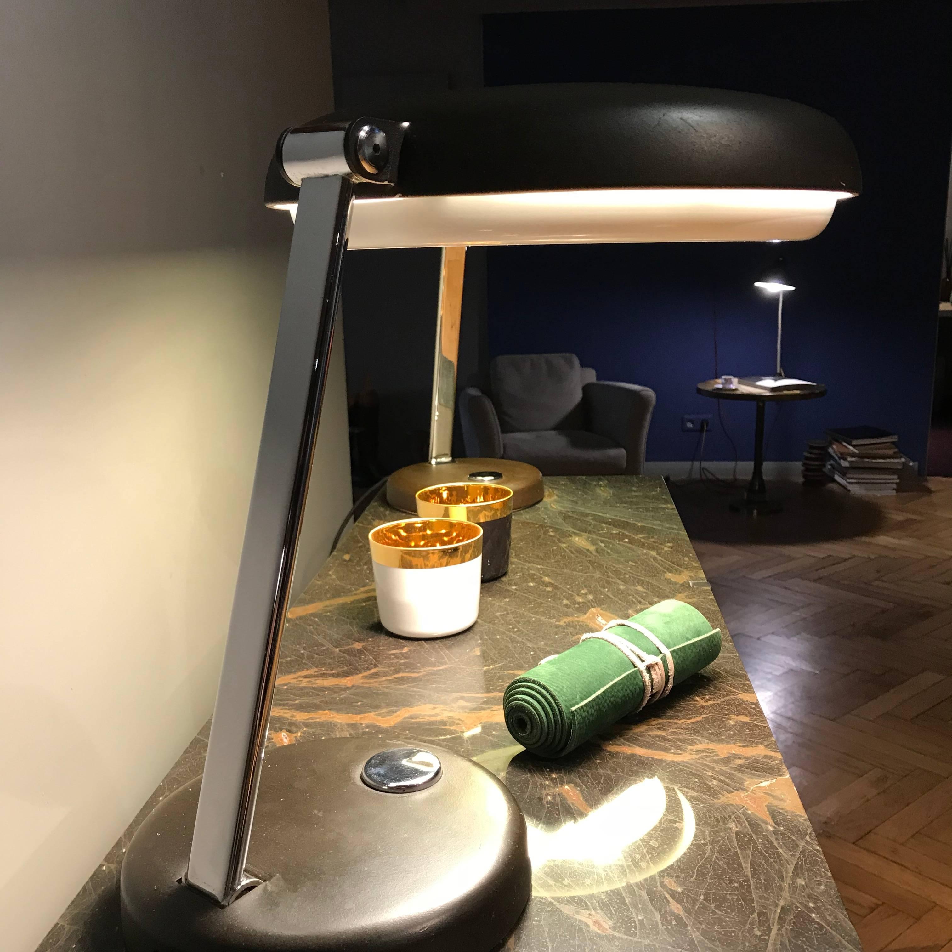 Mid-20th Century Hillebrand UFO Midcentury Table Desk Lamp, 1960s, Germany