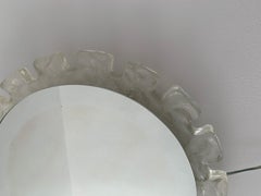 Hillebrand - Miroir mural vintage en lucite avec arrière-plan, Allemagne, années 1970