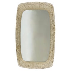 Miroir mural rectangulaire vintage Hillebrand en Lucite avec rétro-éclairage, années 1970
