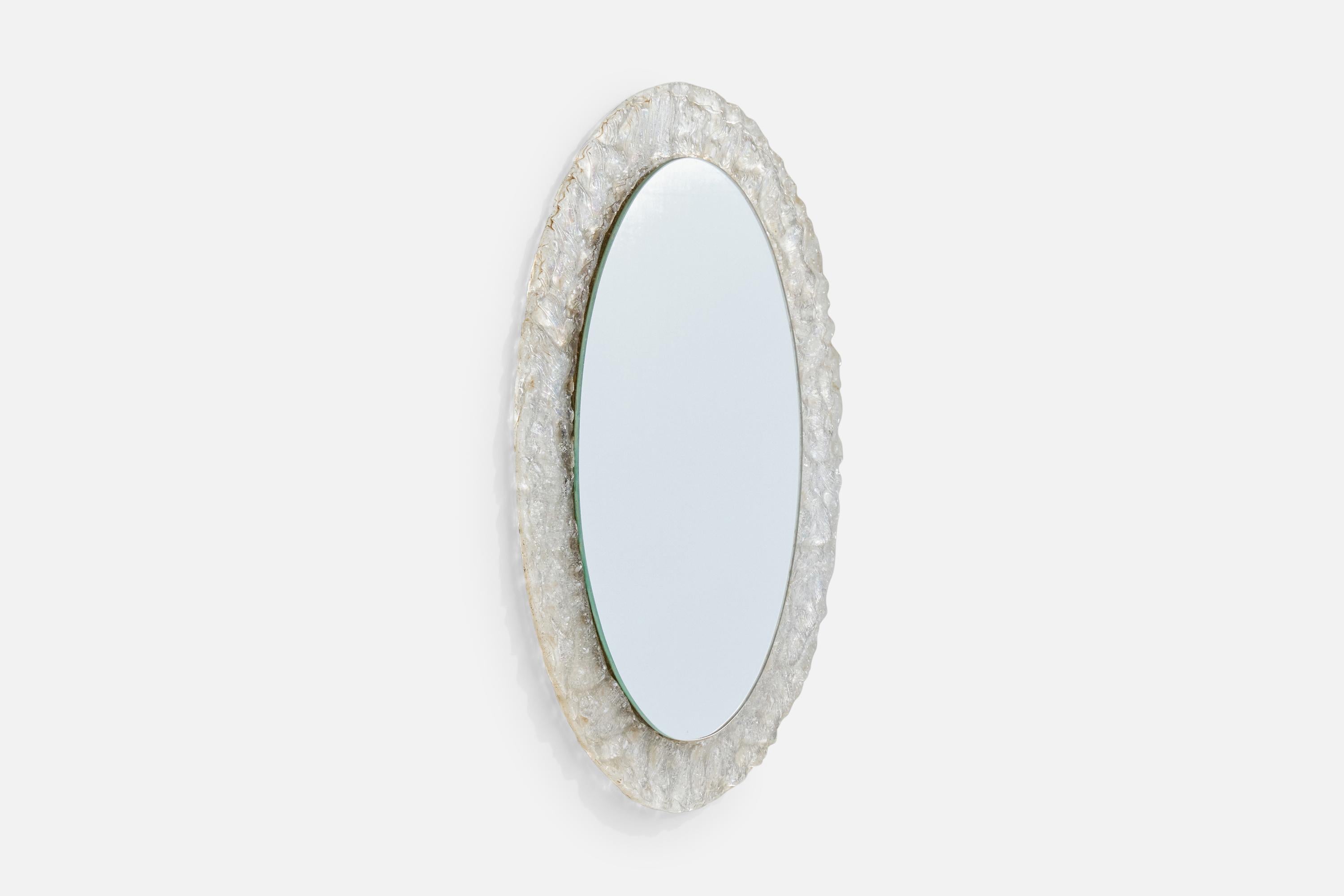 Hillebrand, Espejo de pared, Plexiglás, Alemania, Años 60 Moderno de mediados de siglo en venta
