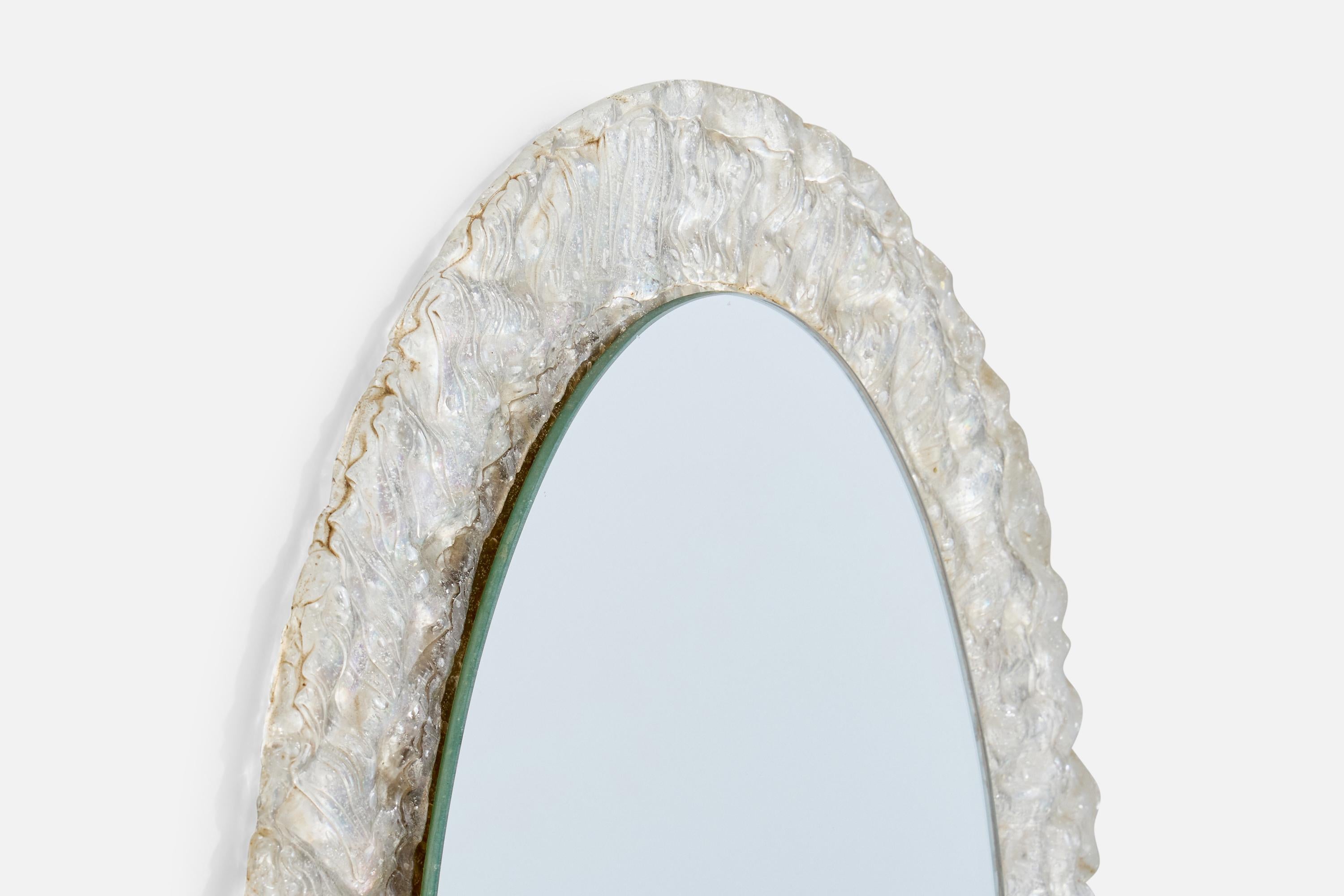Hillebrand, Espejo de pared, Plexiglás, Alemania, Años 60 Alemán en venta