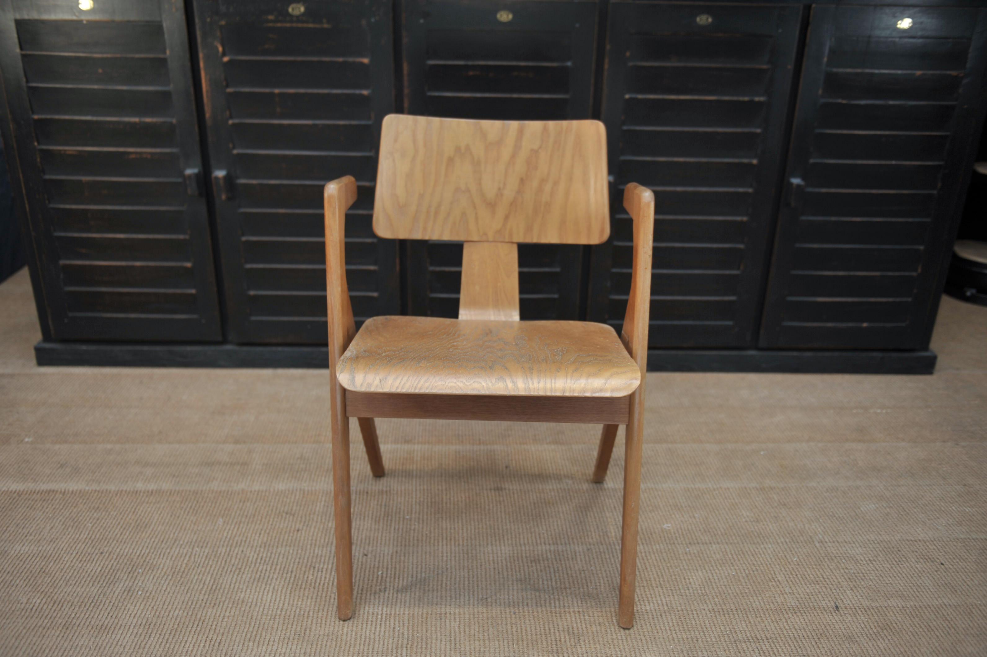 Ash Hillestak Oak Armchair by Robin Day for Hille, Circa 1950 For Sale