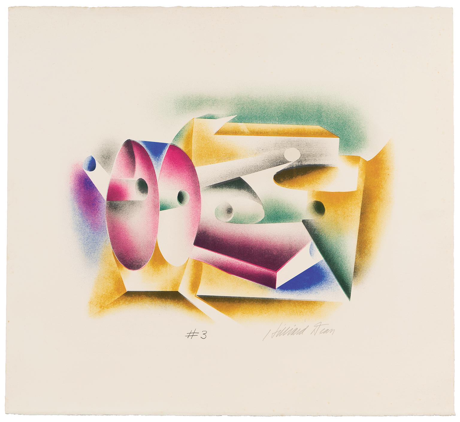 #3 — Modernist Abstraction — African American Artist - Print by Hilliard Dean