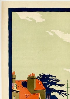 HILLINGDON PER LE PASSEGGIATE: Raro poster originale d'epoca britannico che raffigura Londra, Inghilterra
