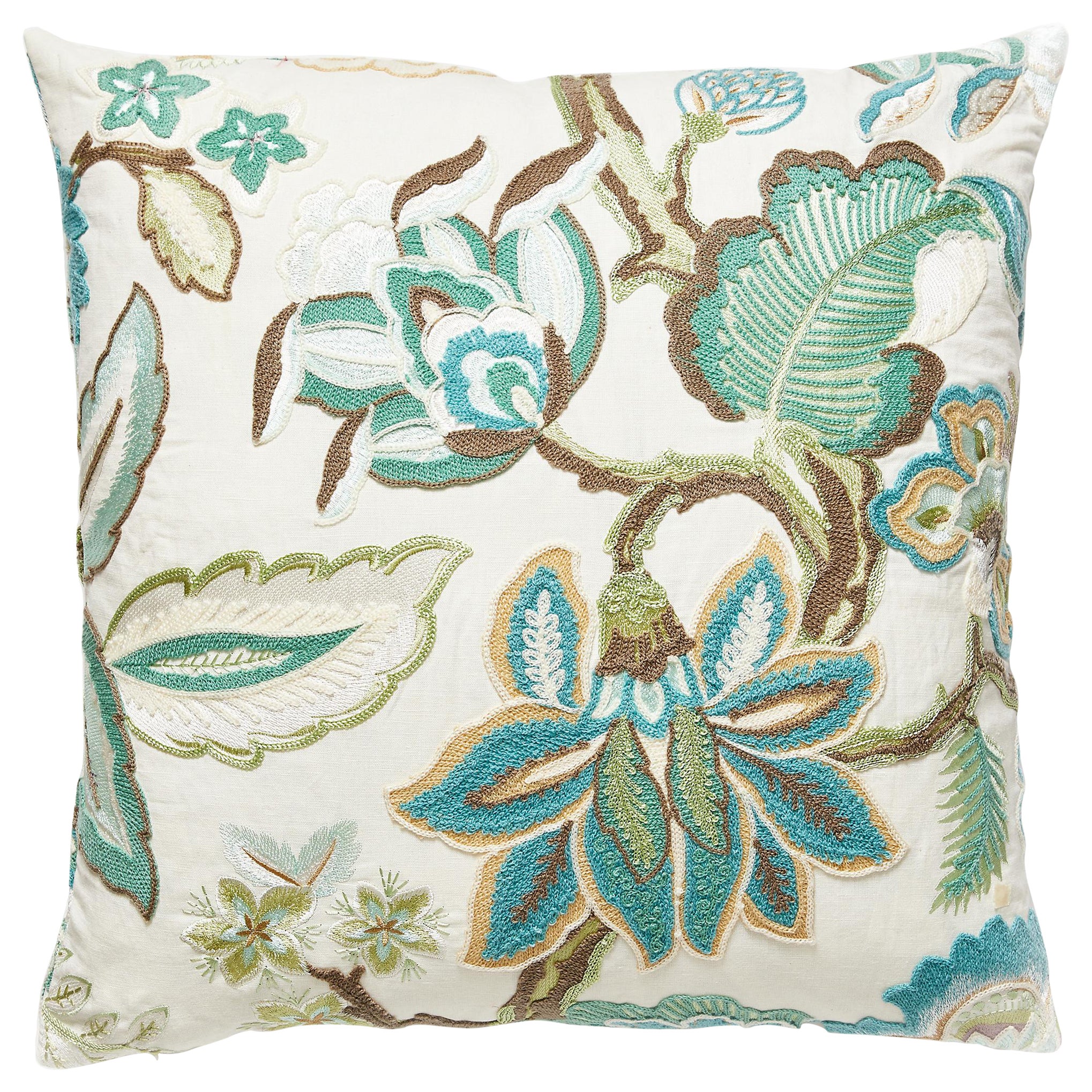 Hillside Crewel Pillow