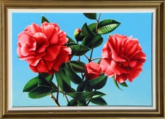 Camellia, Photorealist Painting by Hilo Chen