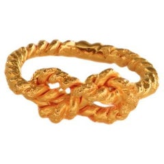 Anillo Colección Hilo Rojo - Bronce Dorado