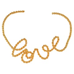 Collar Colección Hilo Rojo - Bronce Dorado