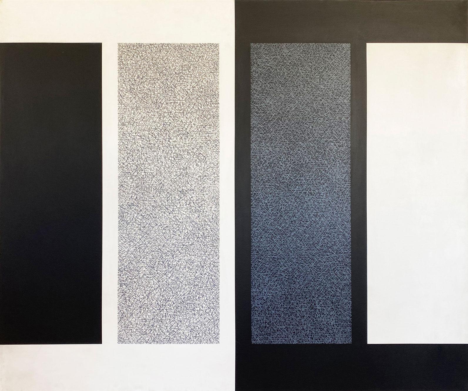 Hommage aux Immaculés,  abstrait - Painting de Hilton Brown