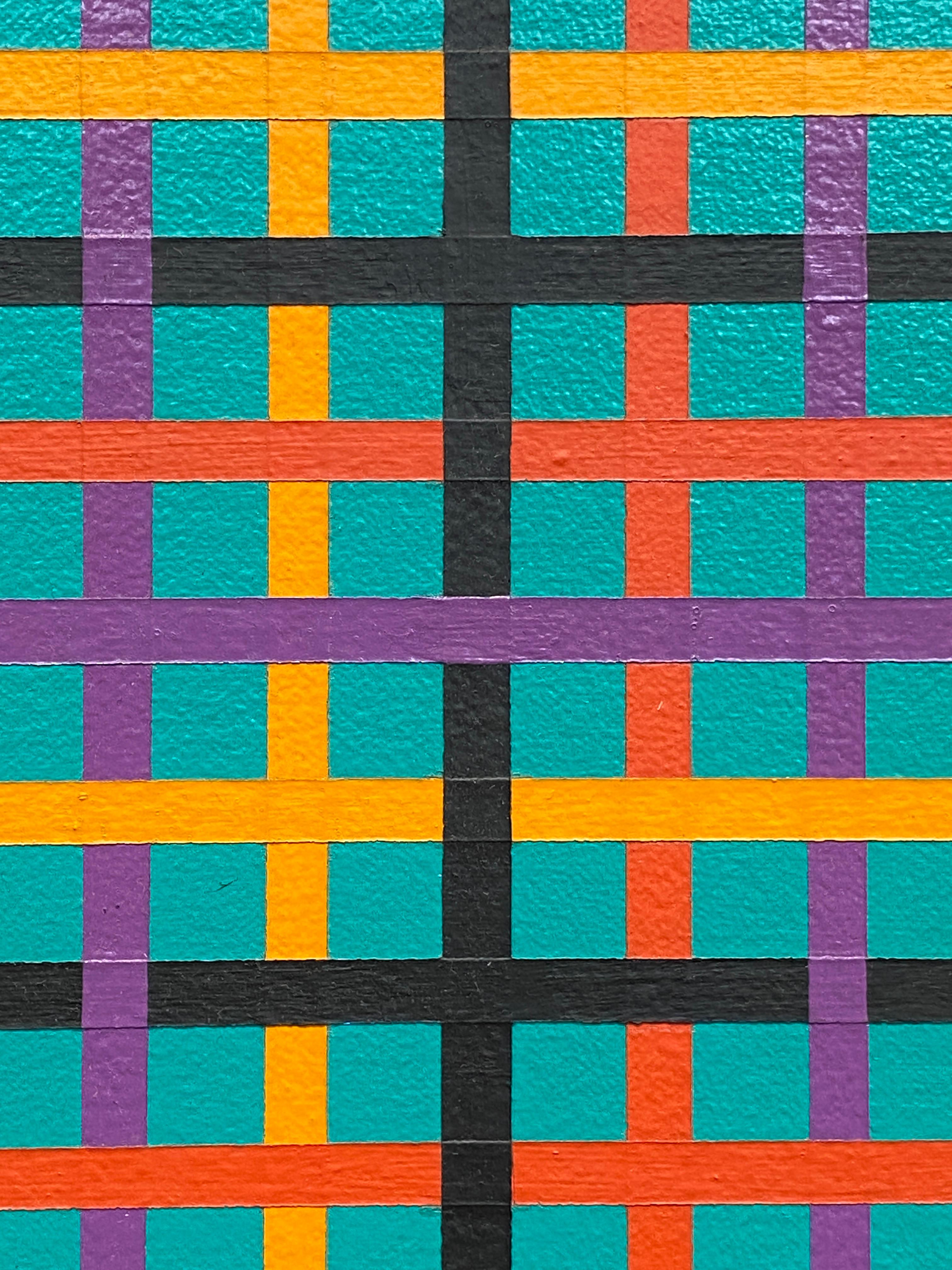 Victoria, Screen Series No. 37 - Blue Abstract Painting by Hilton Brown