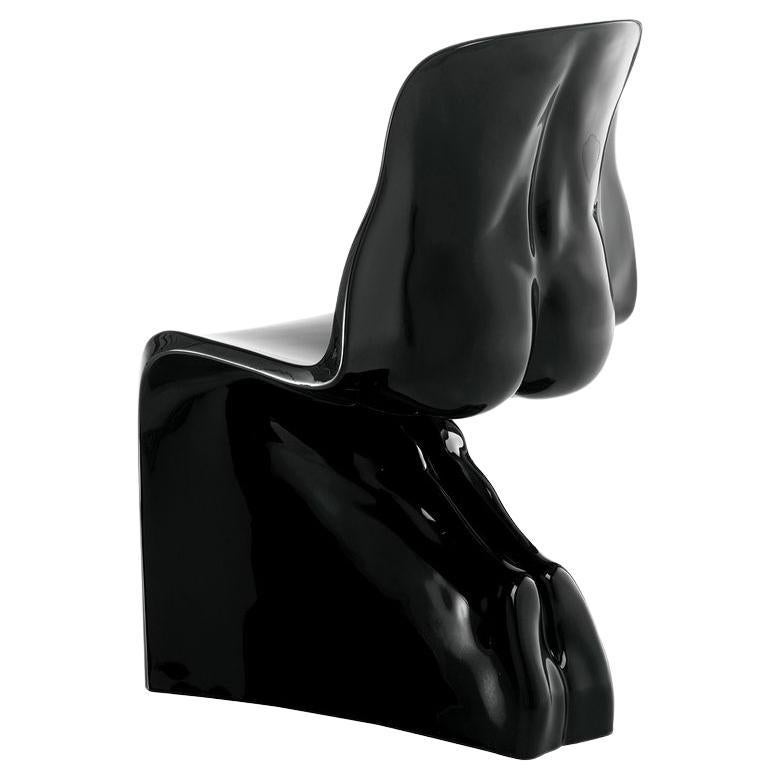 HIM Chair Glossy Finish RAL9011 Black - Casamania By Fabio Novembre For Sale