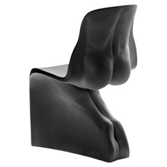 Chaise HIM Finition mate RAL9011 Noir - Casamania Par Fabio Novembre