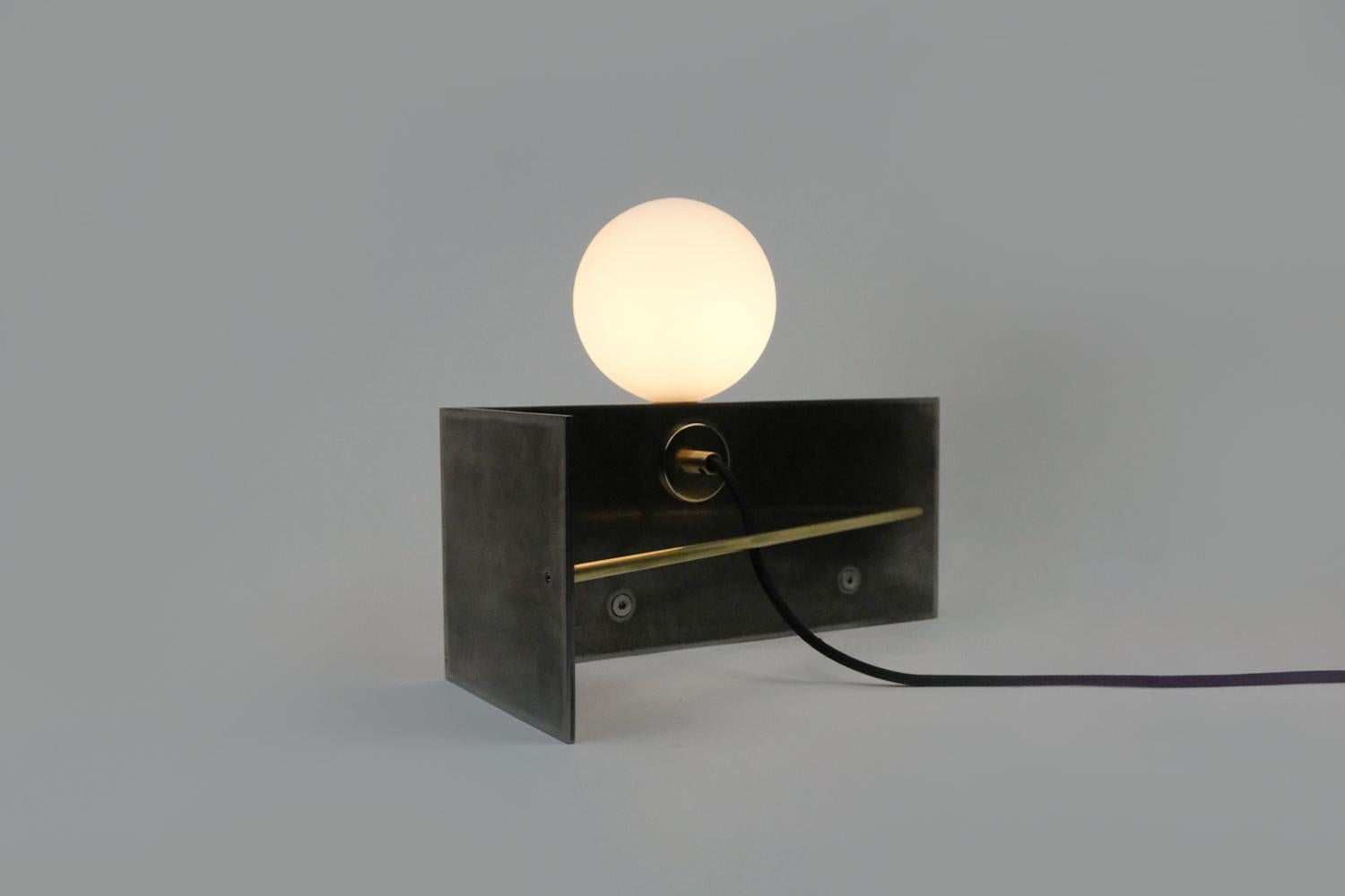 American Himalaya Lunar Horizontal Table Lamp by Heako Studio For Sale