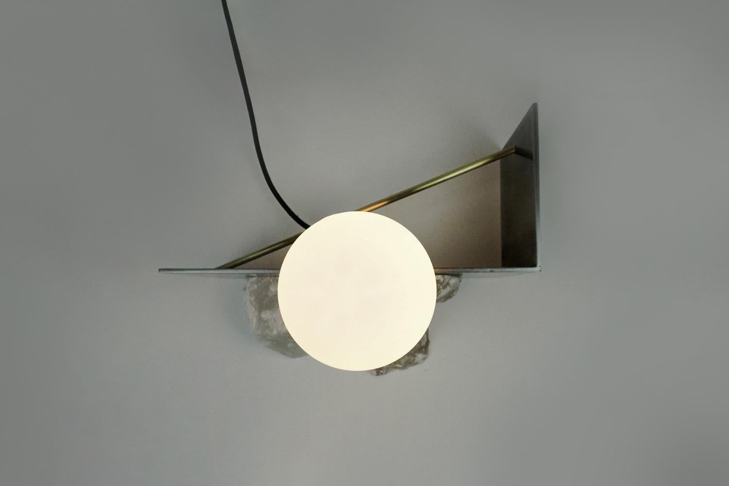 Himalaya Lunar Horizontal Table Lamp by Heako Studio In New Condition For Sale In Geneve, CH