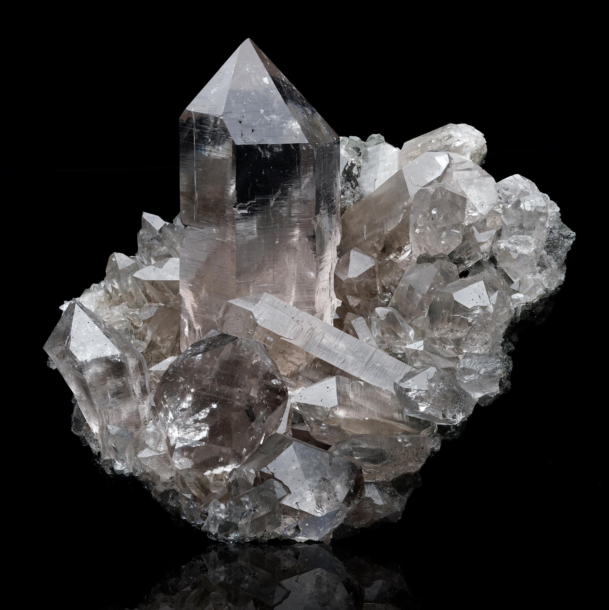 Indiano Cluster di quarzo clorito dell'Himalaya in vendita