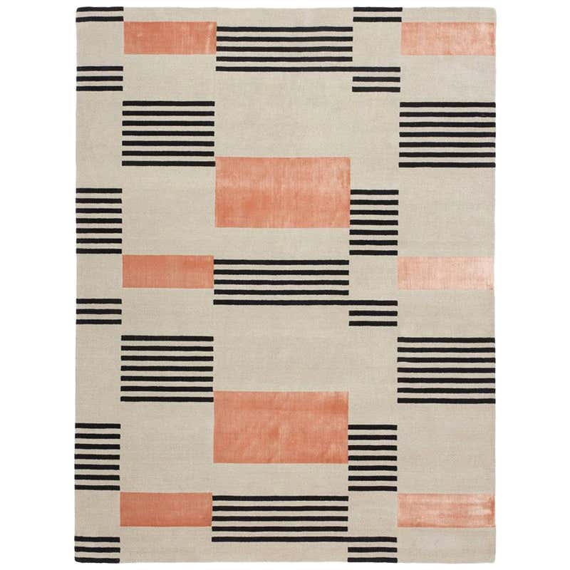 Himalayan Wool and Bamboo Silk Hand Woven Area Rug, CCTapis at 1stDibs