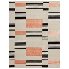 Himalayan Wool and Bamboo Silk Hand Woven Area Rug, CCTapis