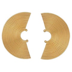 Himba Earrings are handmade of 24ct gold-plated bronze
