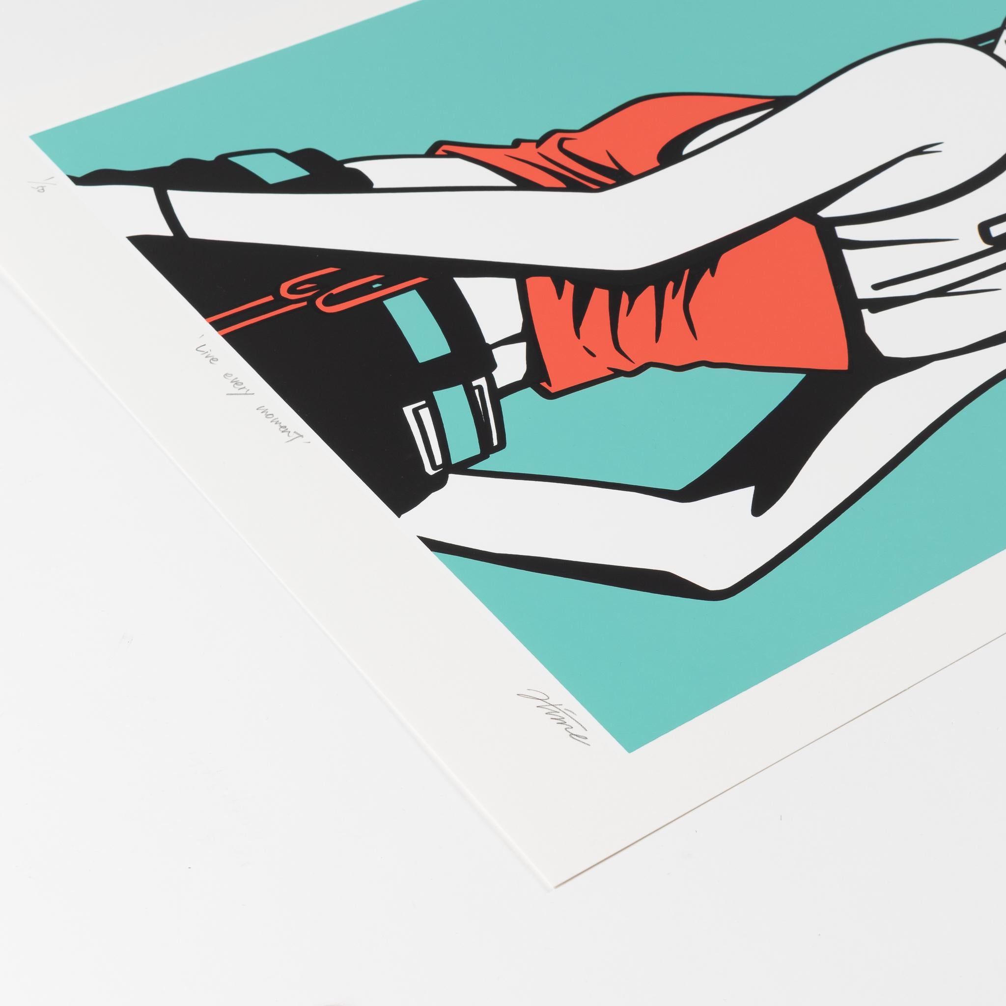 Jeden Moment leben – Print von Hime