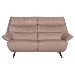 Himolla 4600 Leather Sofa Beige Two-Seat