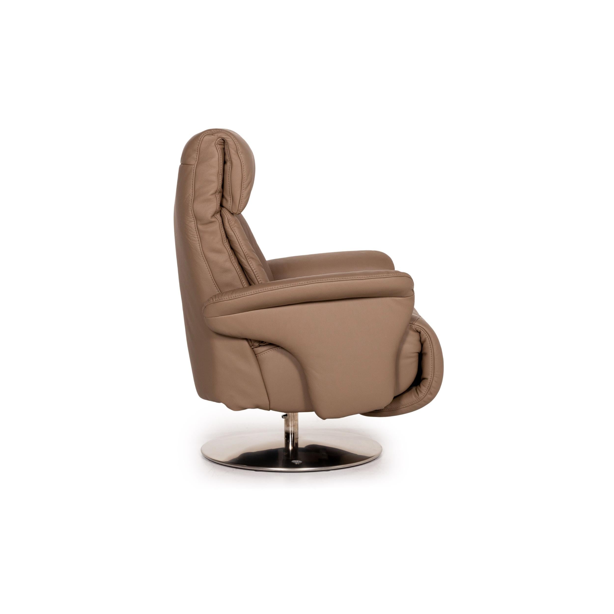 Himolla 7227 Leather Armchair Brown Relaxation Function Function Relaxation For Sale 4