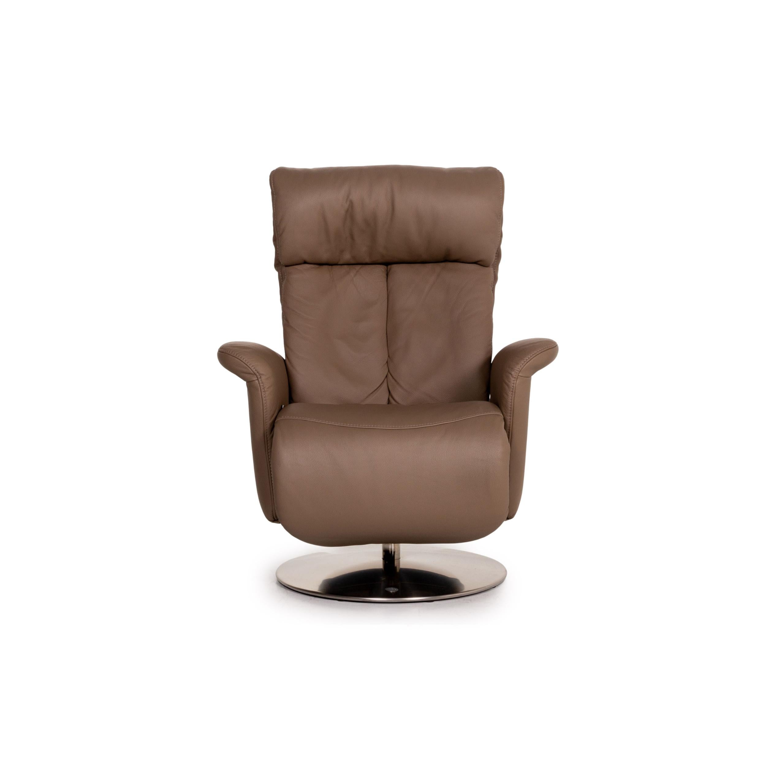 Himolla 7227 Leather Armchair Brown Relaxation Function Function Relaxation For Sale 2