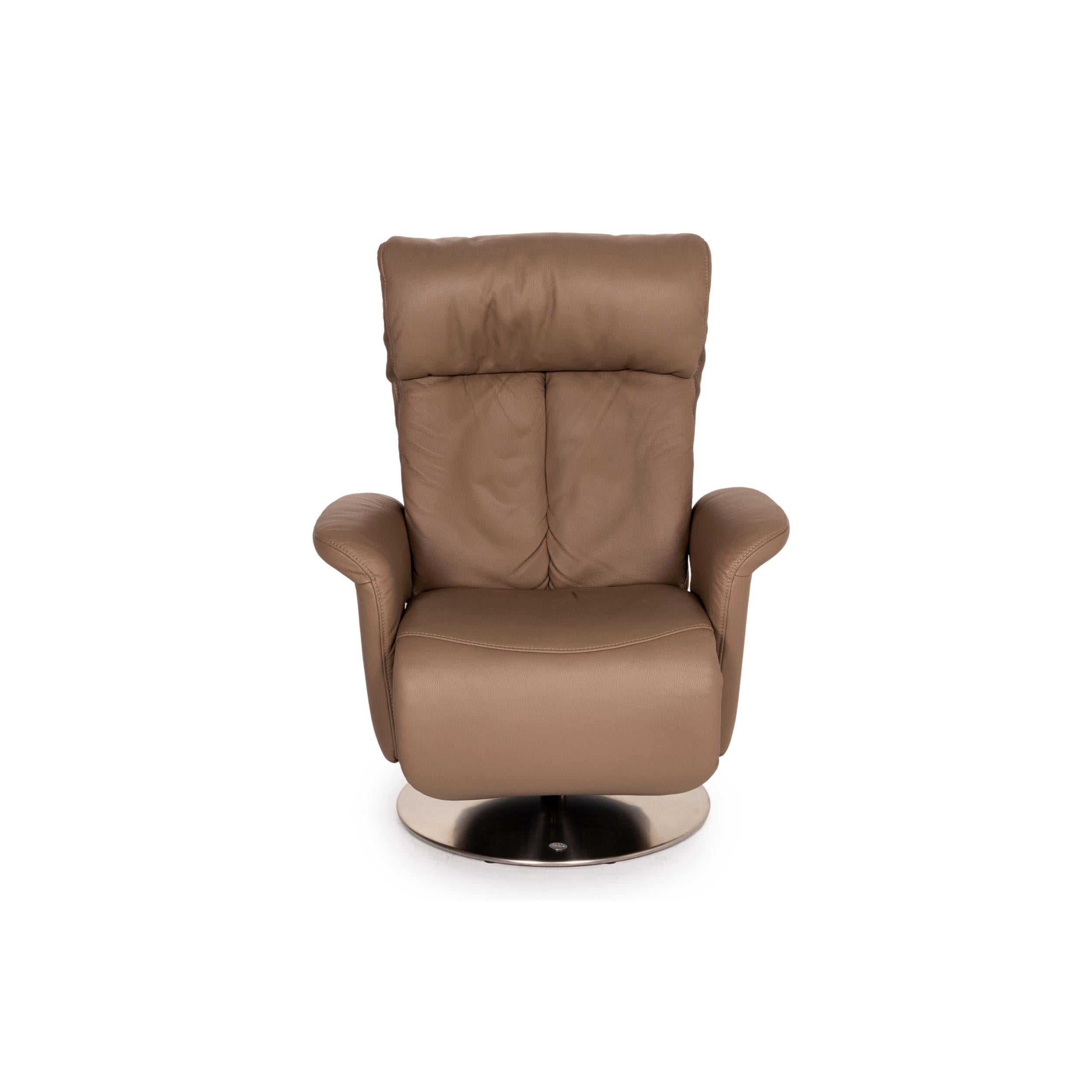 Himolla 7227 Leather Armchair Brown Relaxation Function Function Relaxation For Sale 3
