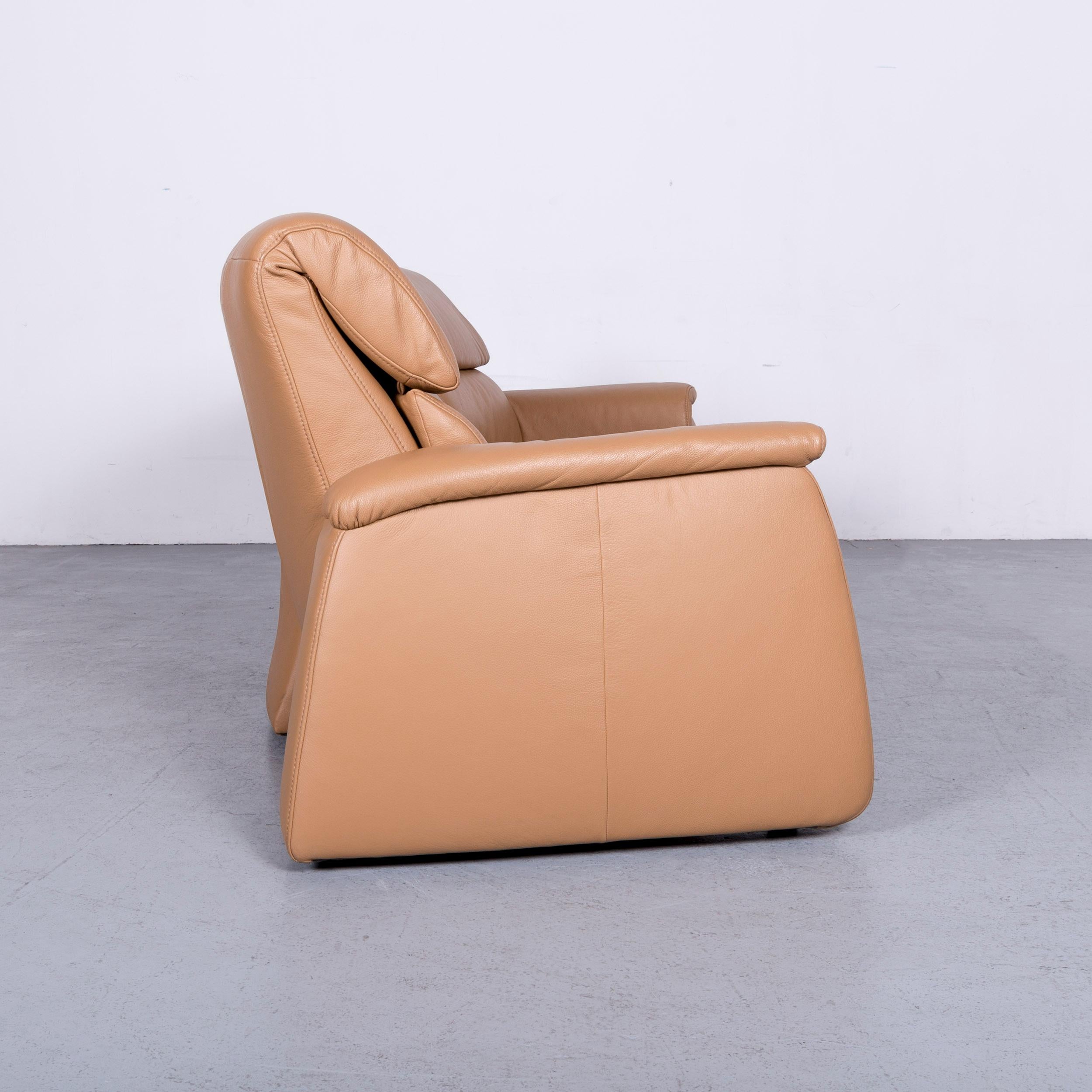 Himolla Designer Sofa Beige Three-Seat Couch Recliner Function 6