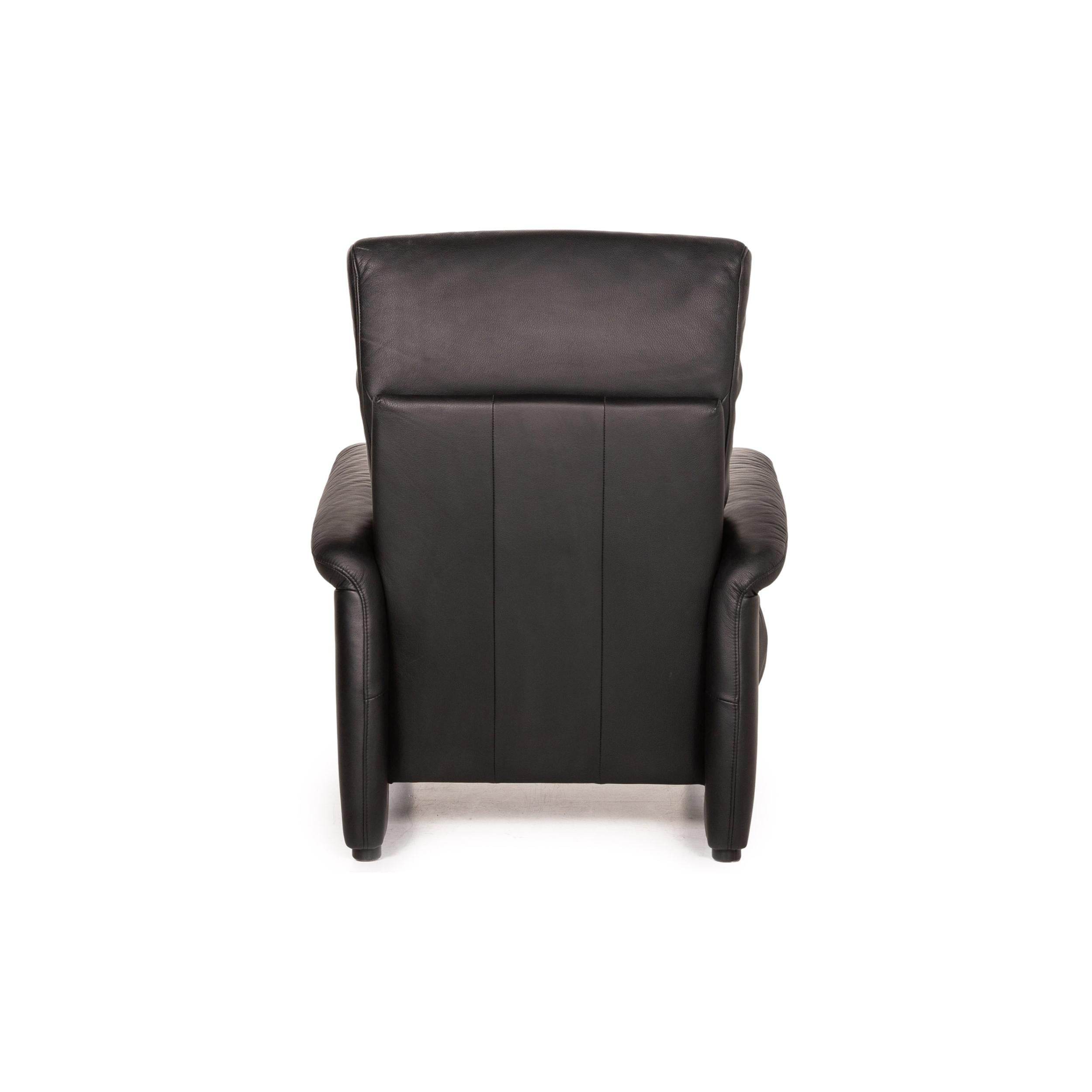 Himolla Ergoline Leather Armchair Black Function For Sale 5