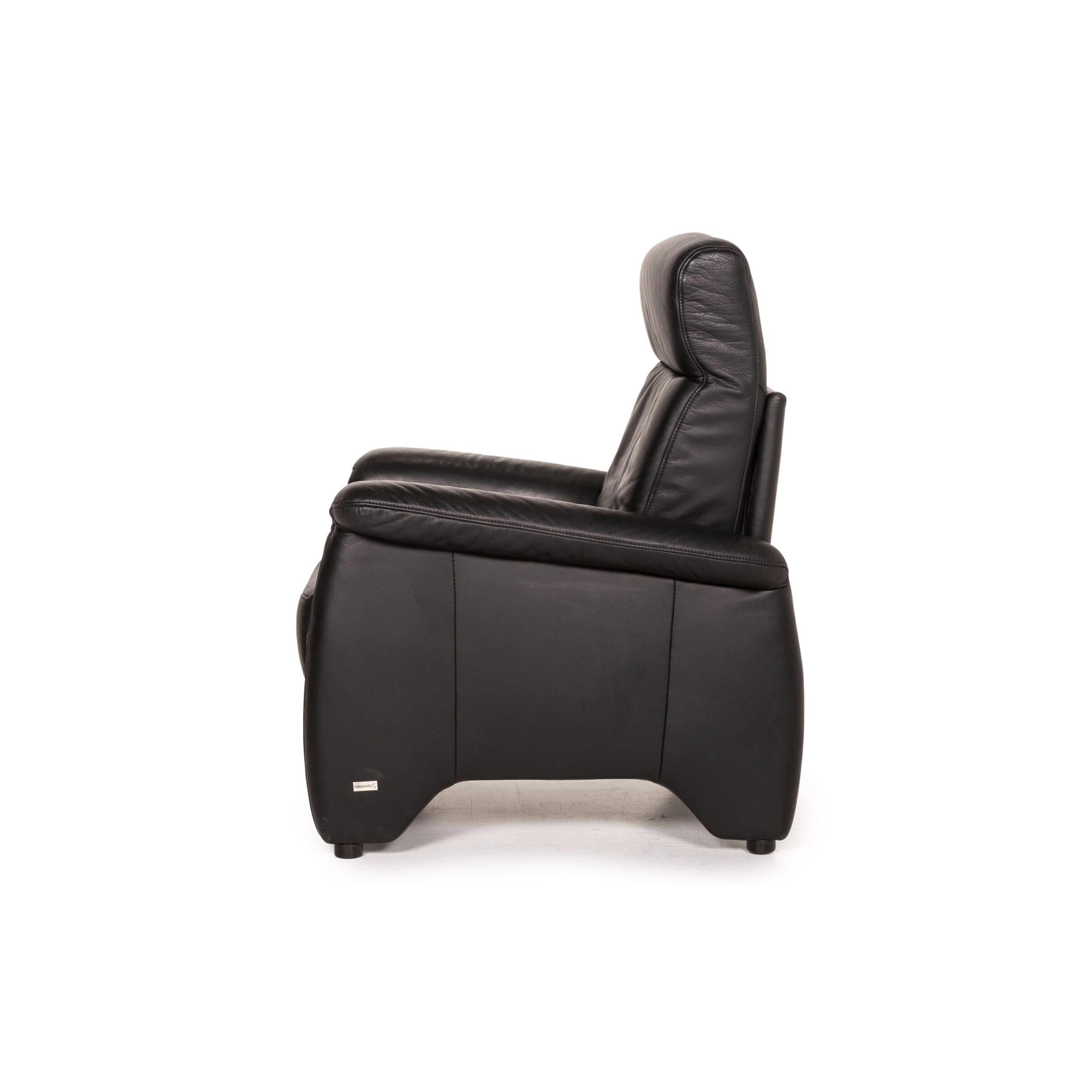 Himolla Ergoline Leather Armchair Black Function For Sale 6