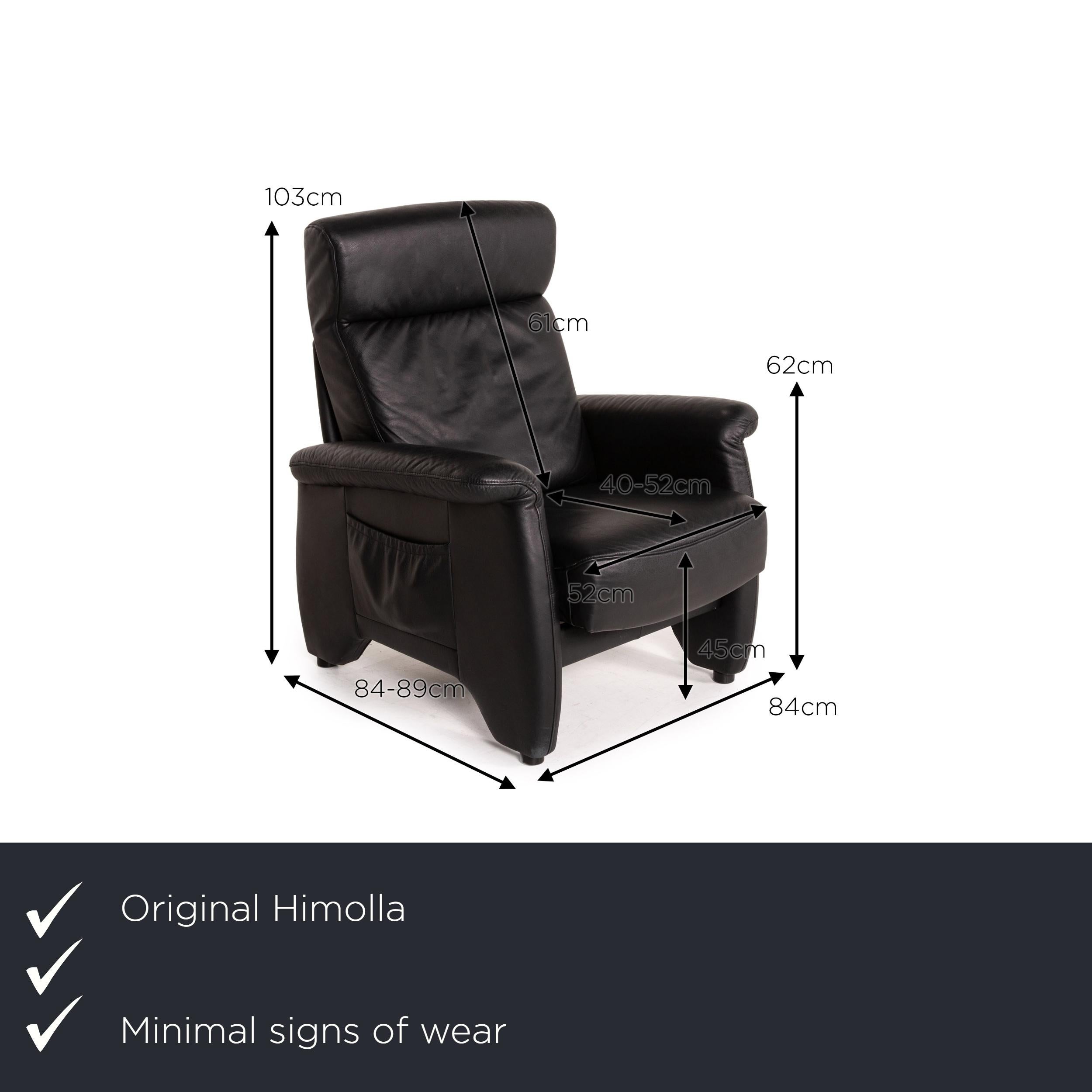 We present to you a Himolla Ergoline leather armchair black function.
 

 Product measurements in centimeters:
 

Depth: 84
Width: 84
Height: 103
Seat height: 45
Rest height: 62
Seat depth: 40
Seat width: 52
Back height: 61.
 