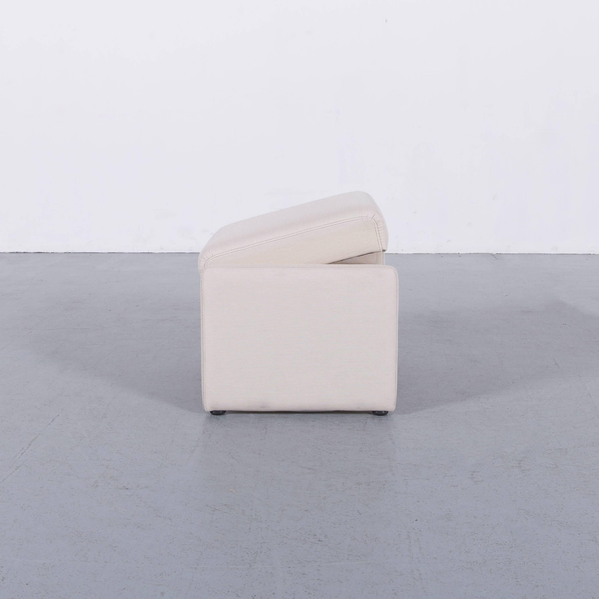 Himolla Fabric Foot-Stool Off-White Bench In Excellent Condition For Sale In Cologne, DE