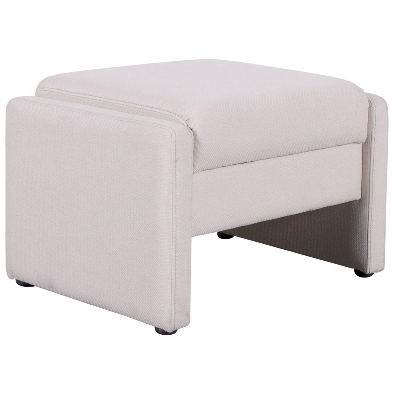 Himolla Fabric Foot-Stool Off-White Bench For Sale