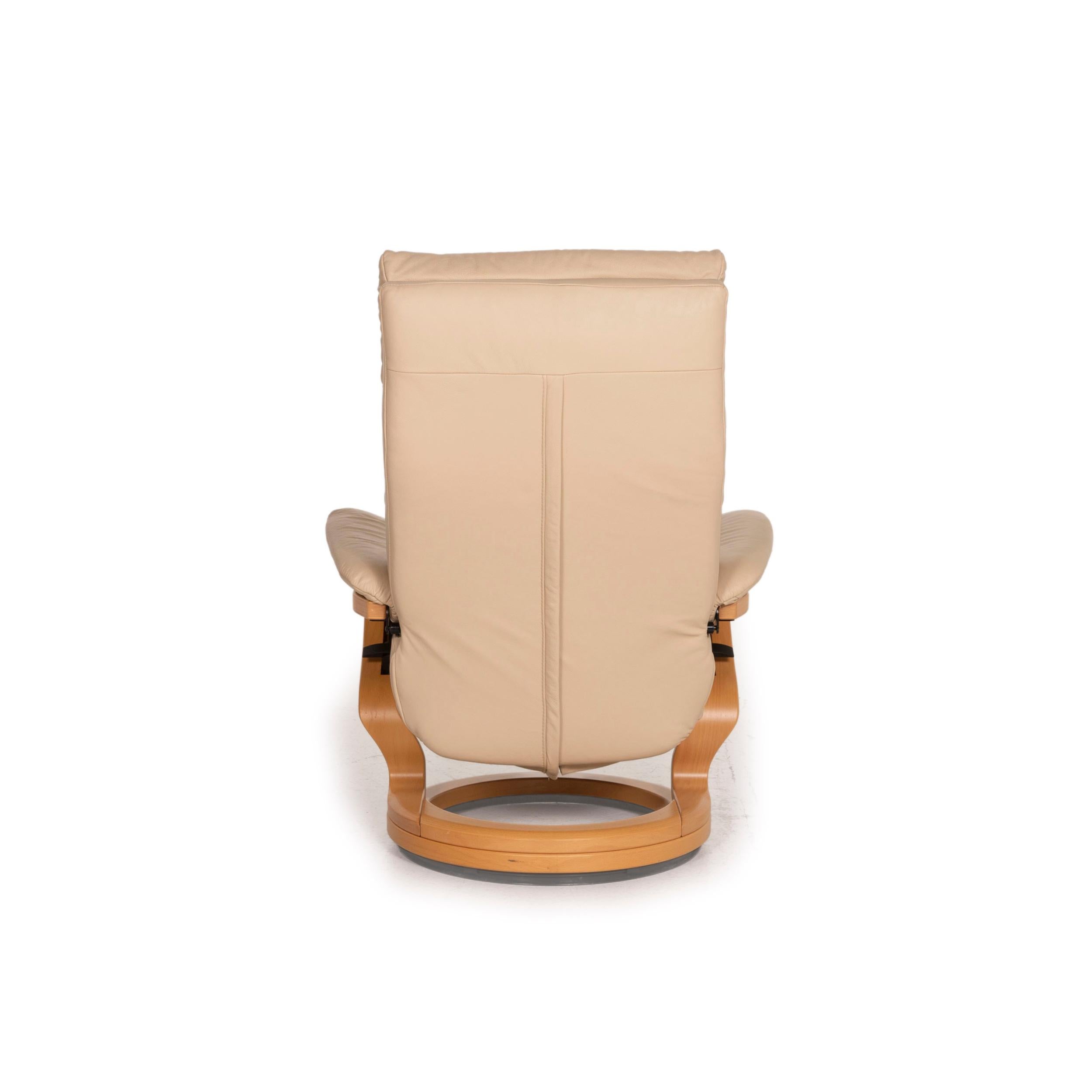 Himolla Leather Armchair Beige Function Relaxation Function 6