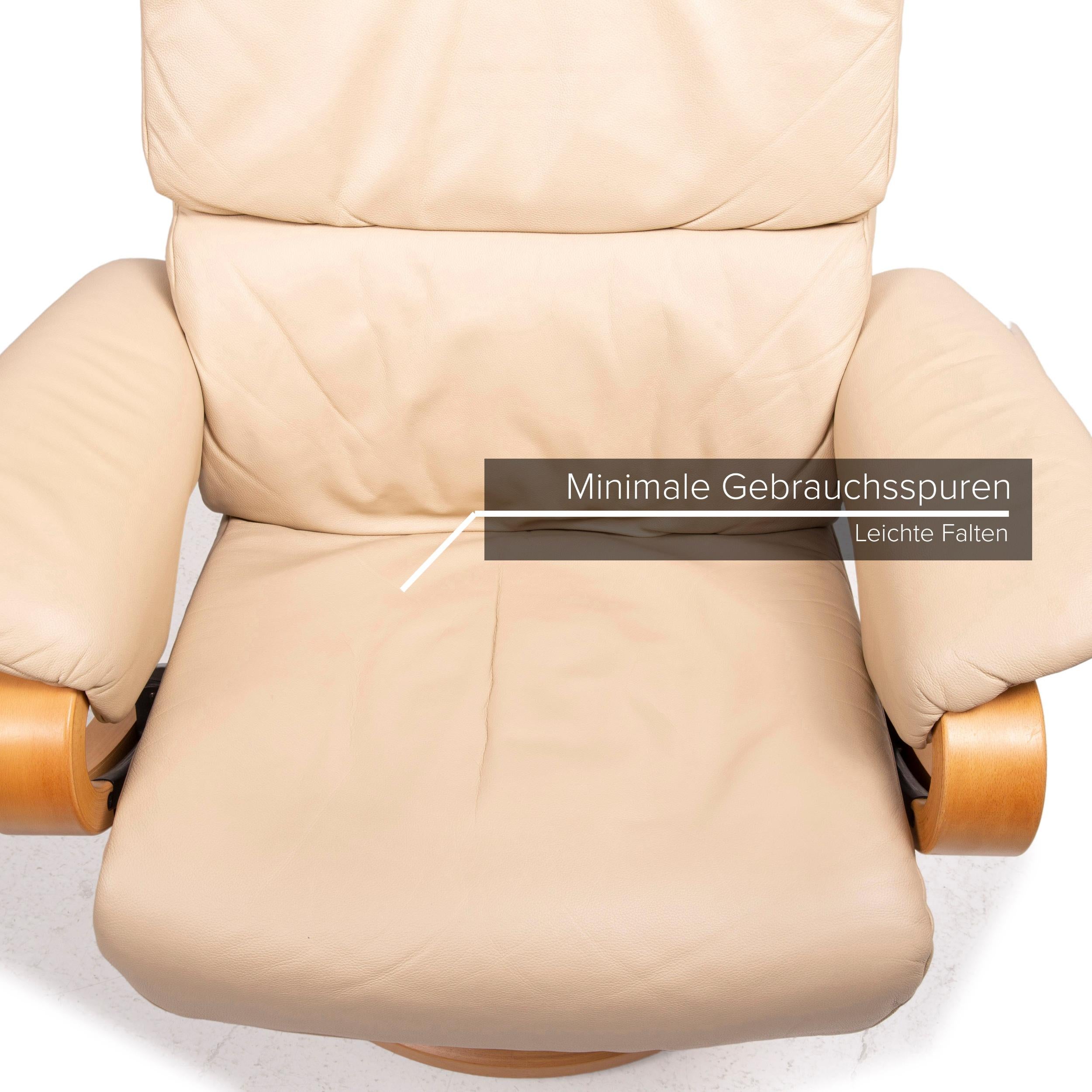 Himolla Leather Armchair Beige Function Relaxation Function In Good Condition For Sale In Cologne, DE