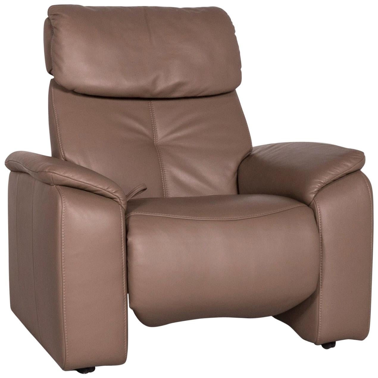 Himolla Leather Armchair Beige Relax Function For Sale at 1stDibs