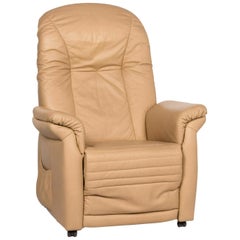 Himolla Leather Armchair Beige Relax Function Function
