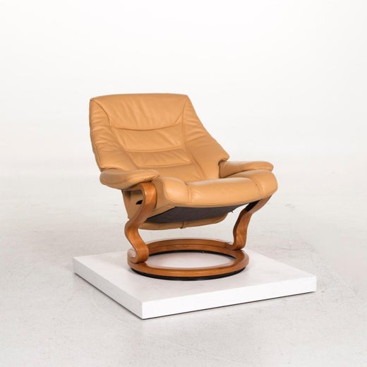 Himolla Leather Armchair Beige Relax Function Relax Armchair at 1stDibs