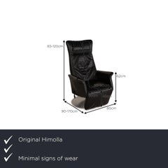 Himolla Leather Armchair Black Function Relax Function