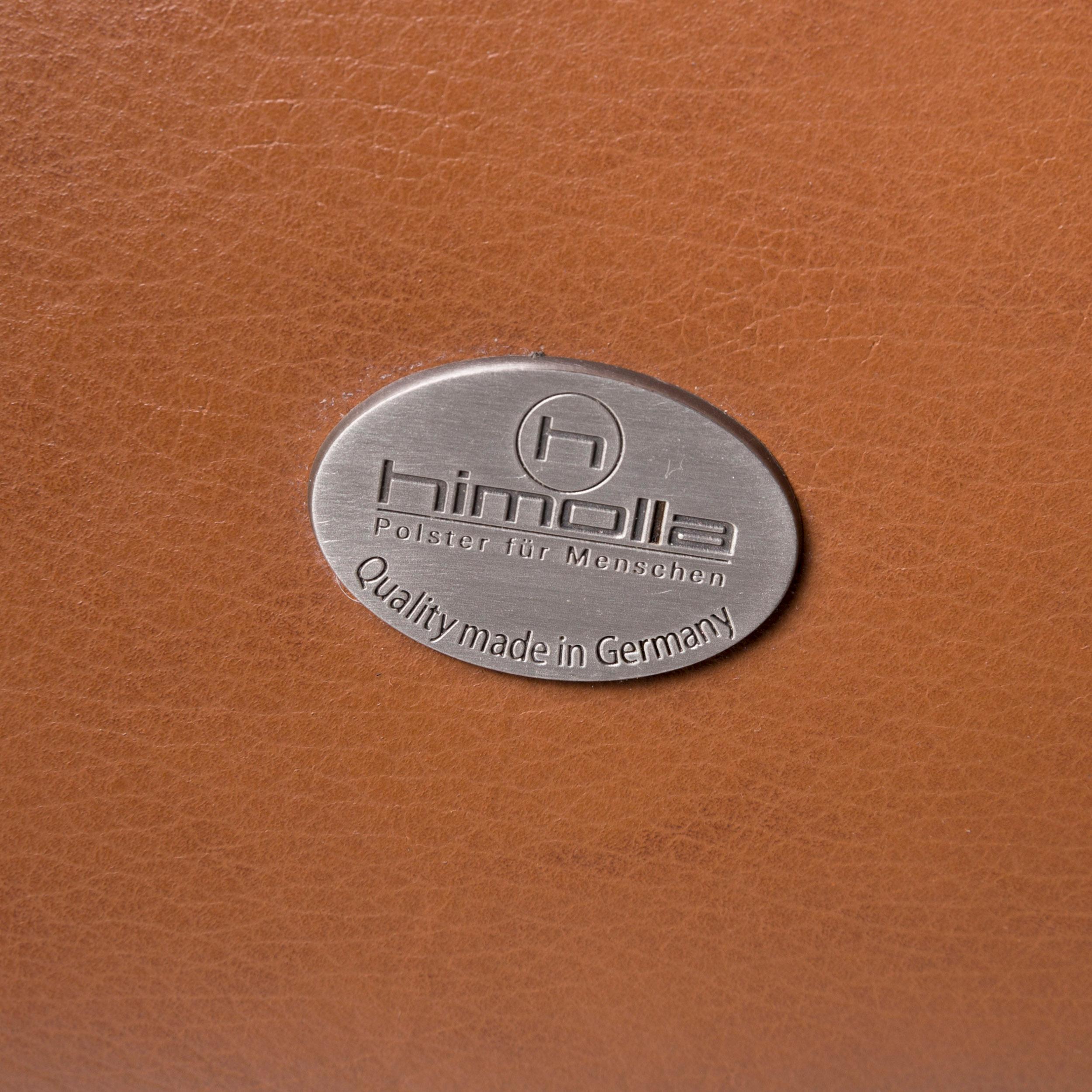 Modern Himolla Leather Armchair Cognac