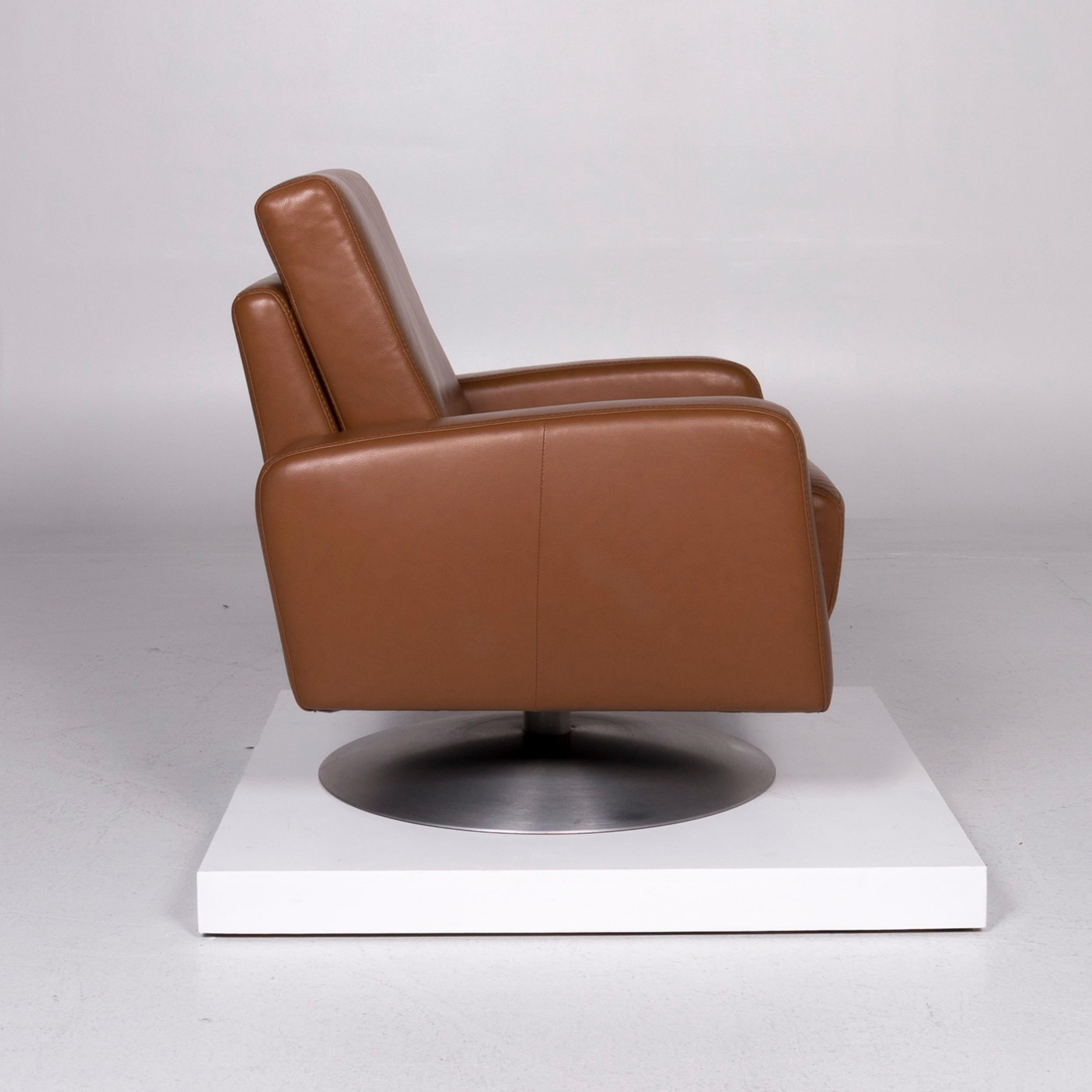 Himolla Leather Armchair Cognac In Excellent Condition In Cologne, DE