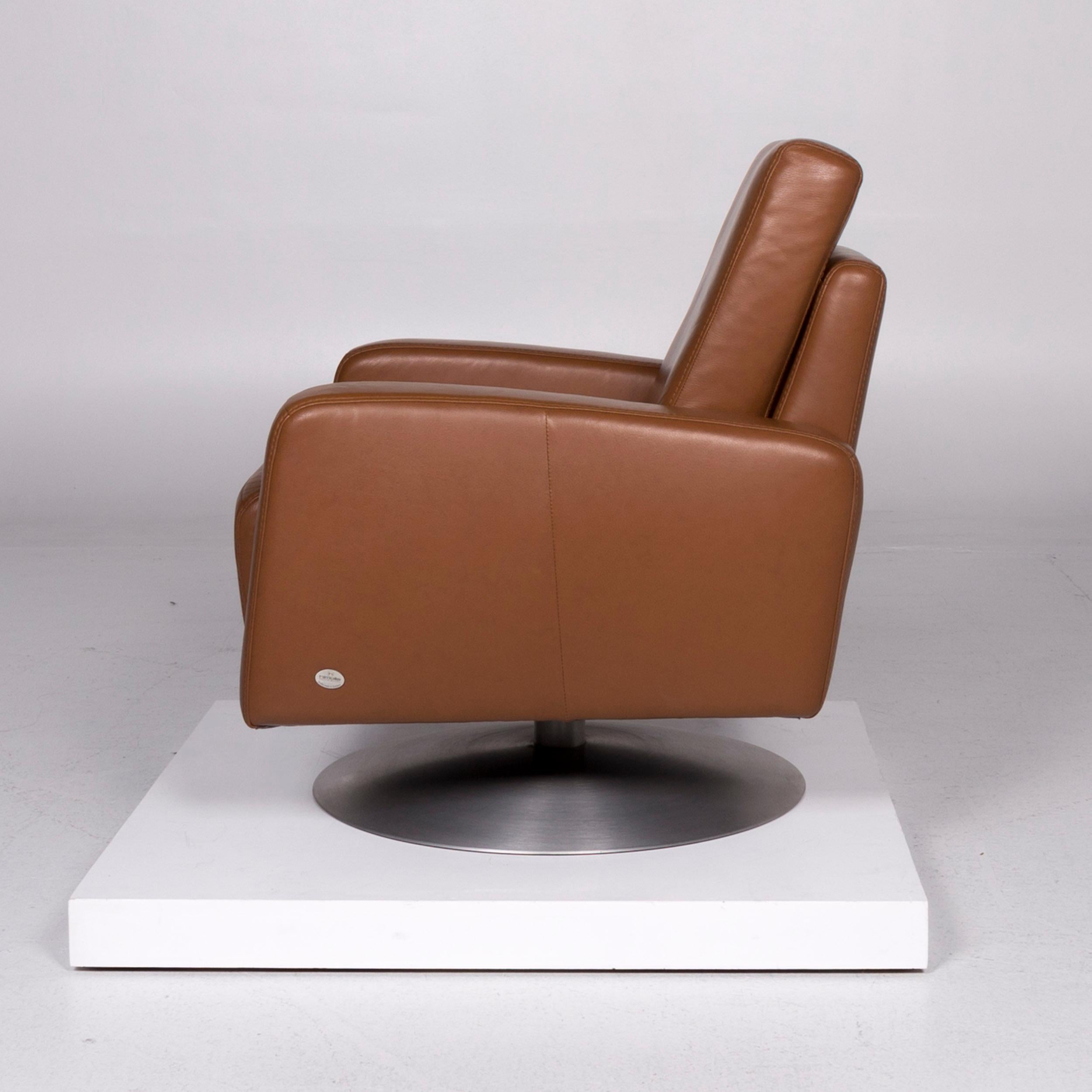 Himolla Leather Armchair Cognac 1