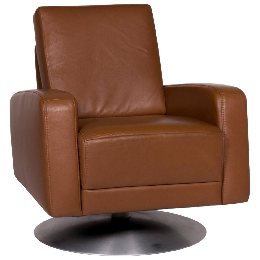Himolla Leather Armchair Cognac