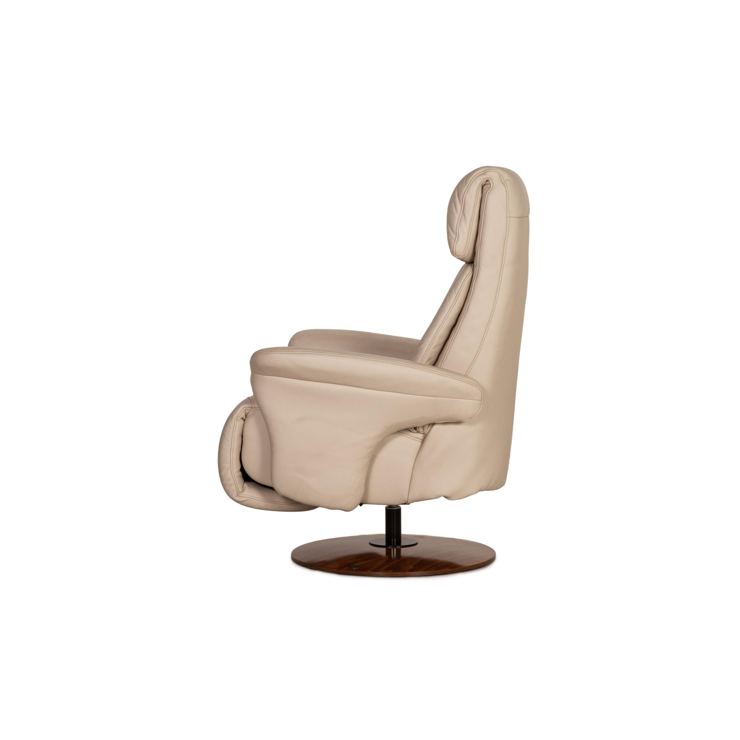 Himolla Leather Armchair Cream Function Relaxation Function For Sale 4